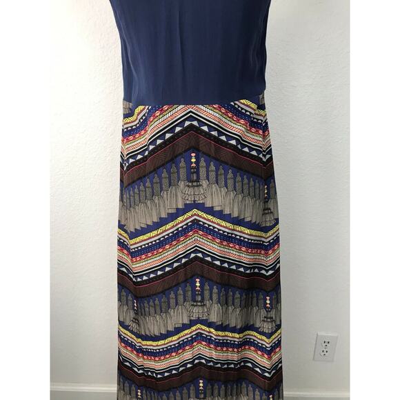 Mara Hoffman Colorblock Pleated Striped Maxi Dress - Picture 11 of 11